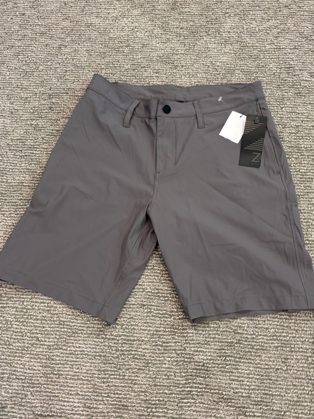 Zella Men's Flat Front Shorts in Gray